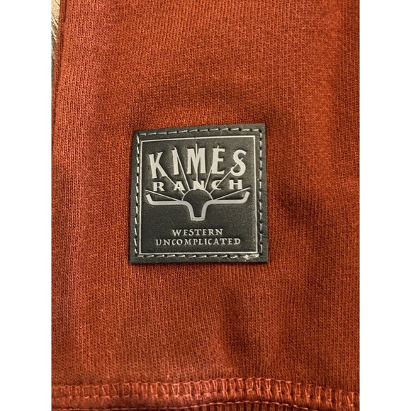 Kimes Ranch Hoodie NEW with men’s Tag XXL Layton 22 Dark Red 100% Cotton … - Picture 9 of 10